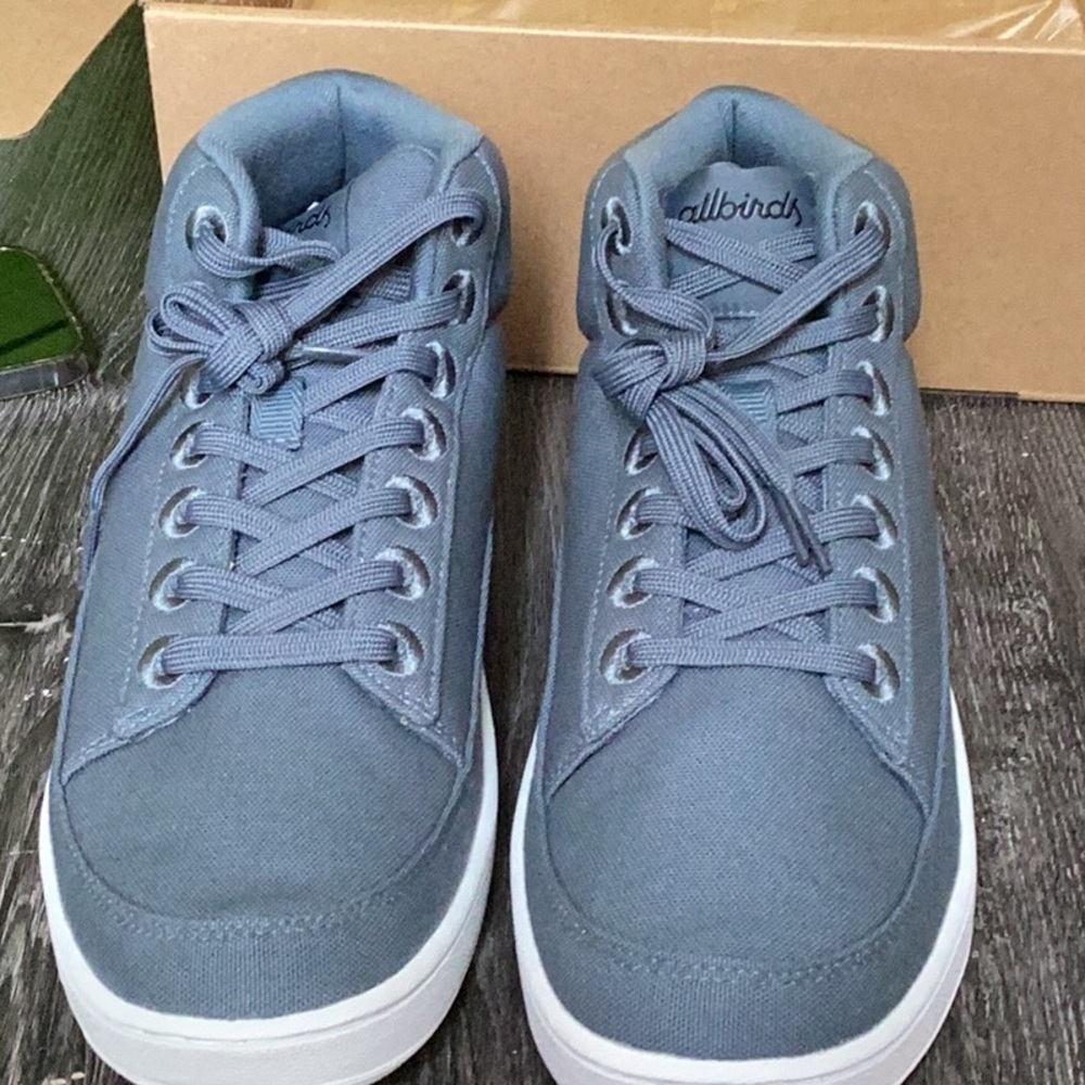 NIB Allbirds Size‎ W10 Shoes Canvas Pacer Mid Calm Teal